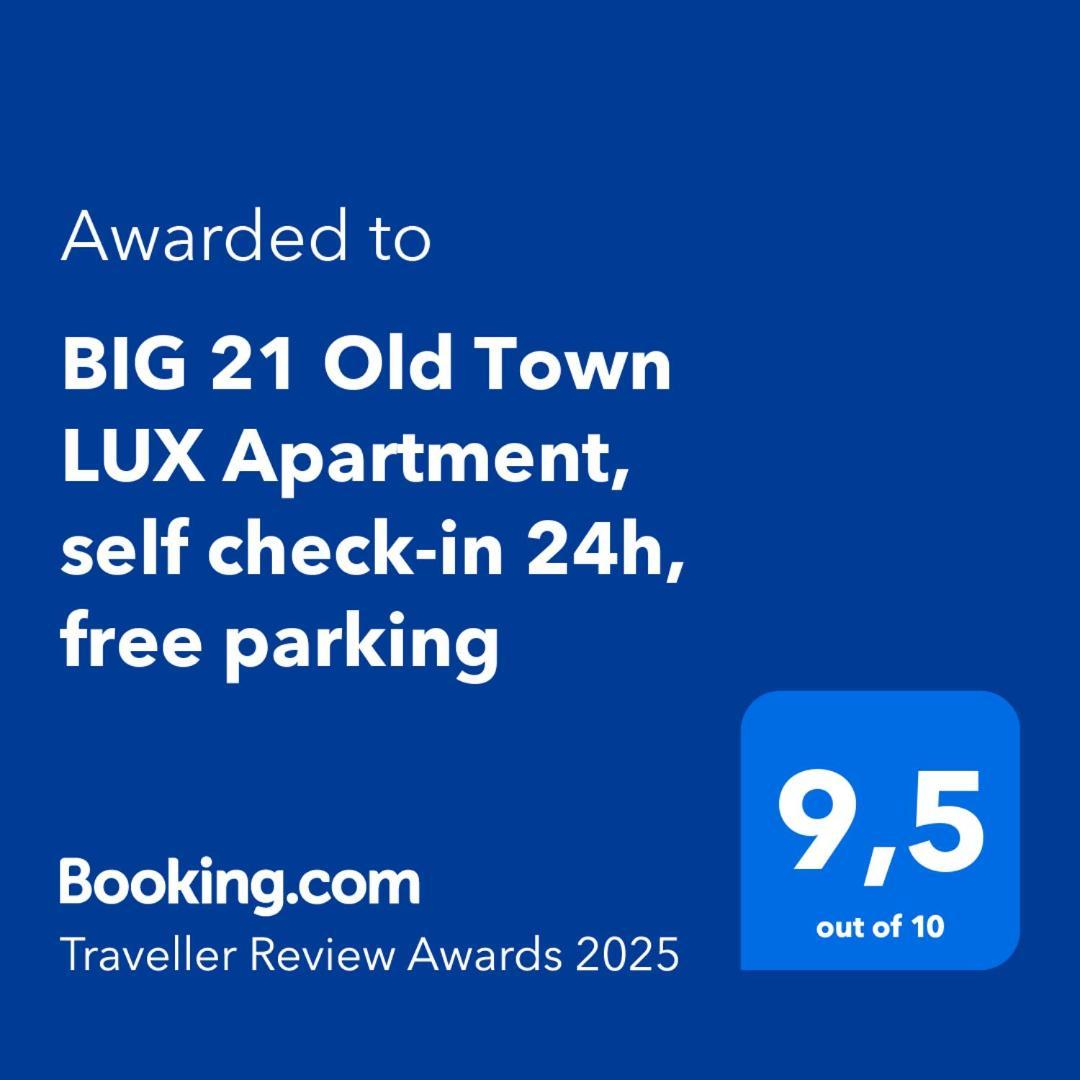 Big 21 Old Town Lux Apartment, Self Check-In 24H, Free Parking Posen Exterior foto
